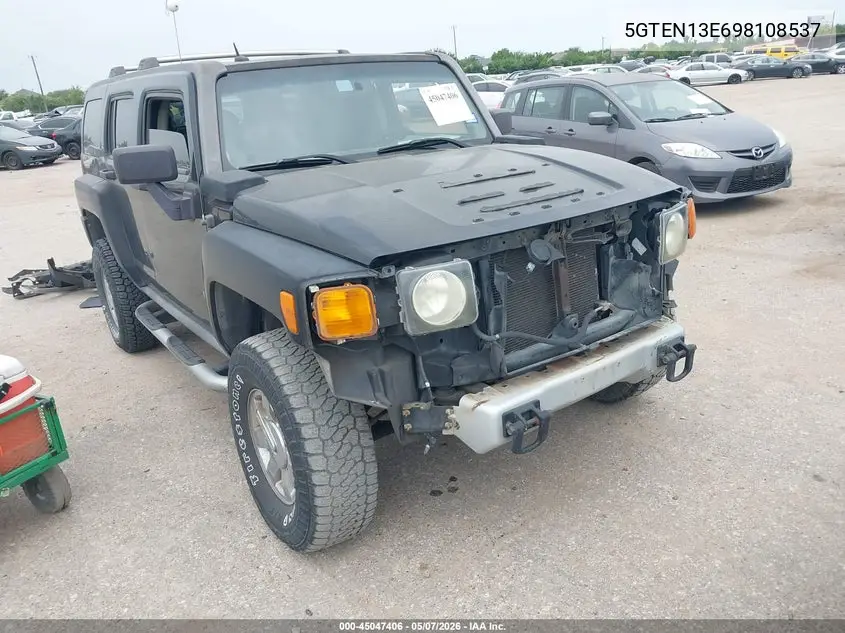 2009 Hummer H3 Suv VIN: 5GTEN13E698108537 Lot: 45047406