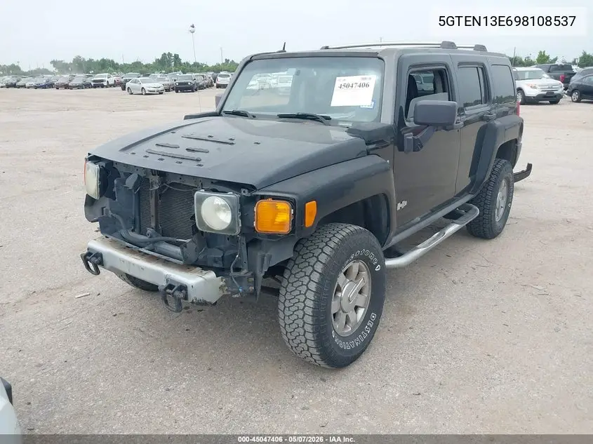 2009 Hummer H3 Suv VIN: 5GTEN13E698108537 Lot: 45047406