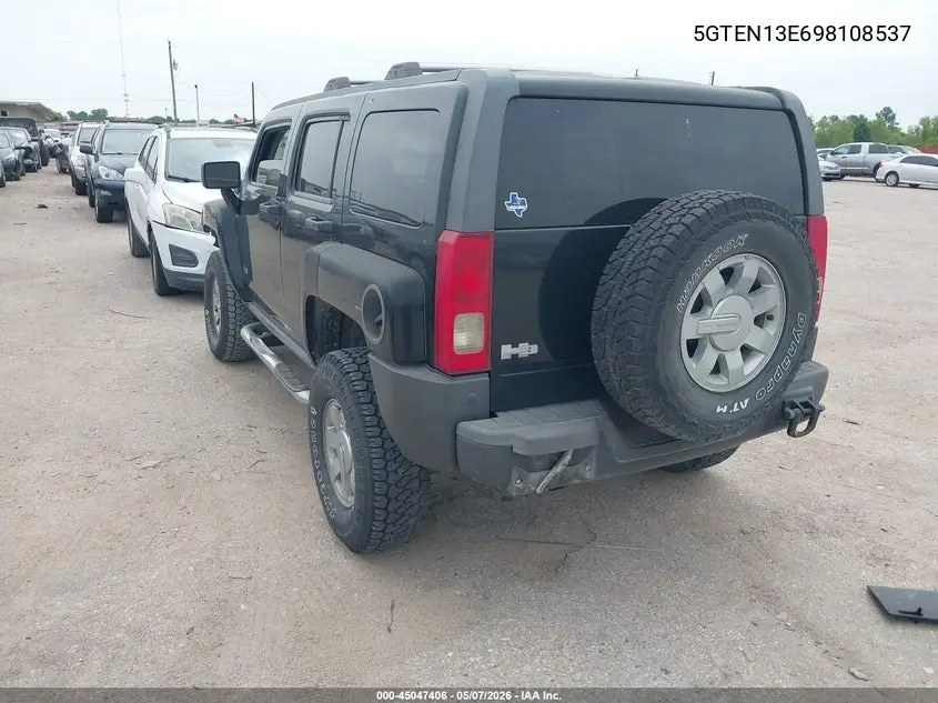 2009 Hummer H3 Suv VIN: 5GTEN13E698108537 Lot: 45047406