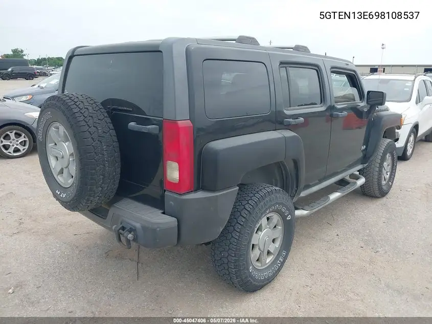 2009 Hummer H3 Suv VIN: 5GTEN13E698108537 Lot: 45047406