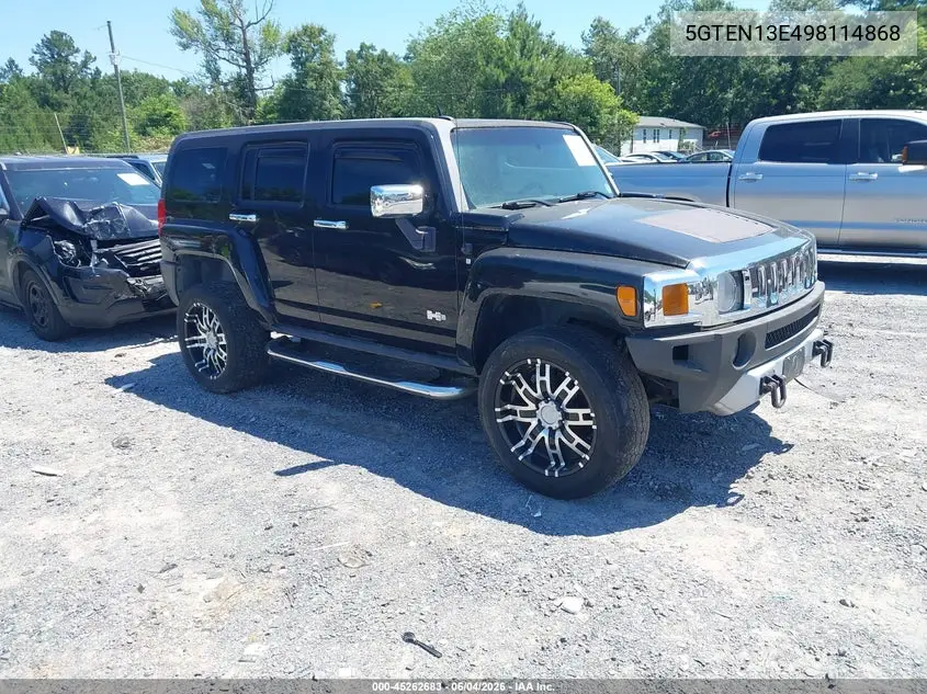 2009 Hummer H3 Suv VIN: 5GTEN13E498114868 Lot: 45262683
