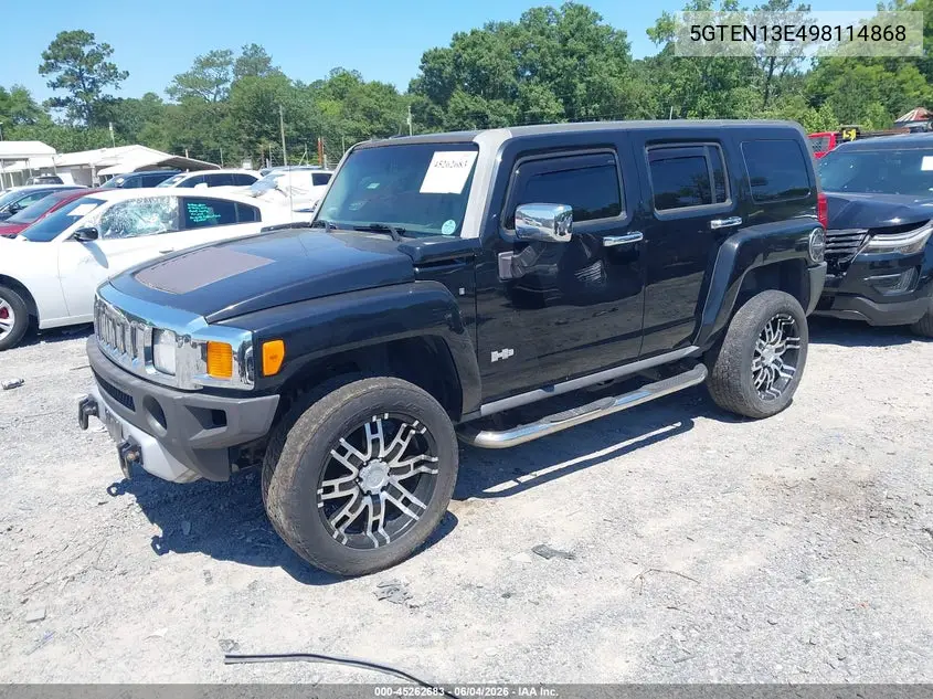 2009 Hummer H3 Suv VIN: 5GTEN13E498114868 Lot: 45262683