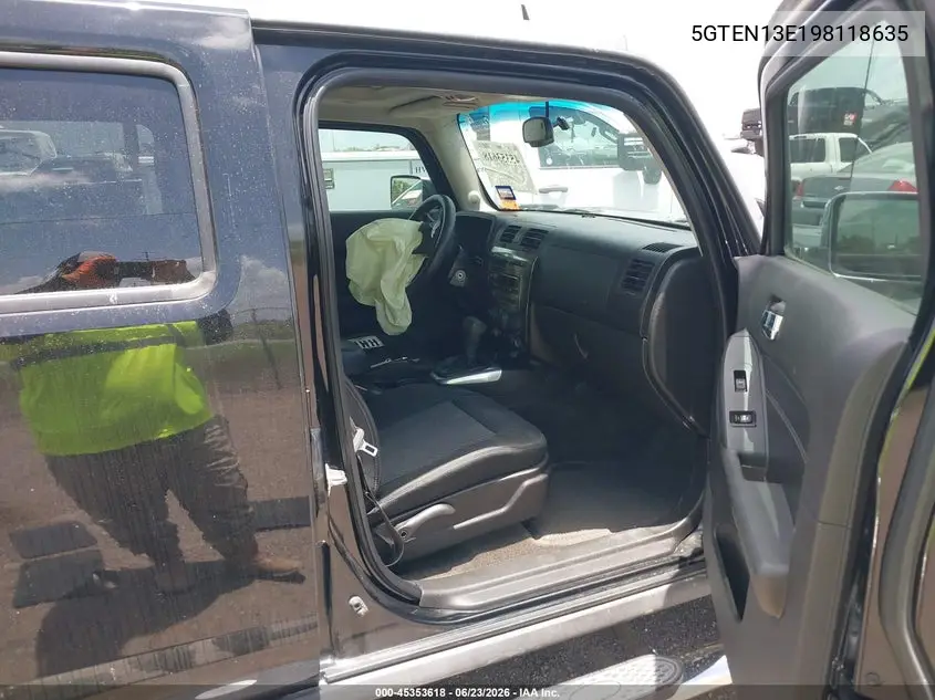 2009 Hummer H3 Suv VIN: 5GTEN13E198118635 Lot: 45353618