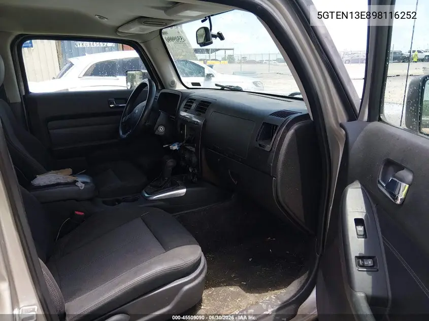 2009 Hummer H3 Suv VIN: 5GTEN13E898116252 Lot: 45509090