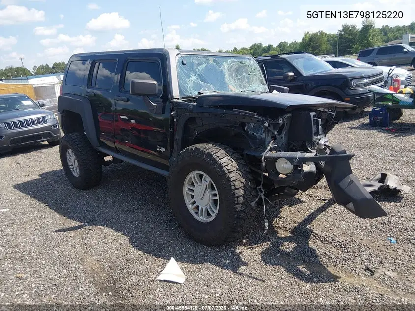 2009 Hummer H3 Suv VIN: 5GTEN13E798125220 Lot: 45554179