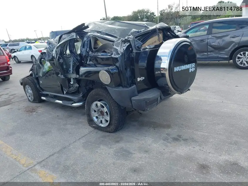 2010 Hummer H3 Suv Luxury VIN: 5GTMNJEEXA8114788 Lot: 44535922