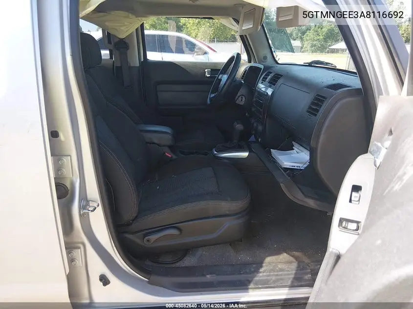 2010 Hummer H3 Suv VIN: 5GTMNGEE3A8116692 Lot: 45082640
