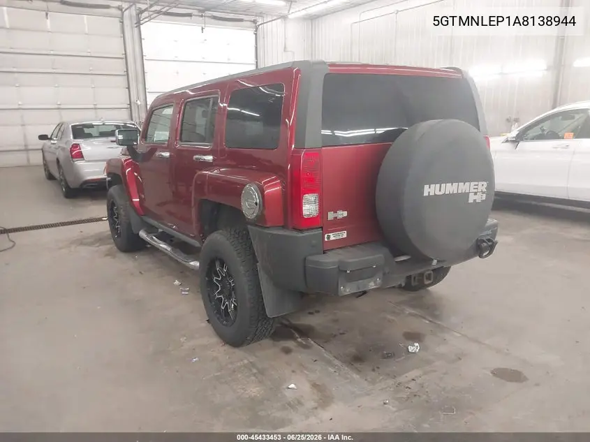 2010 Hummer H3 Suv Alpha VIN: 5GTMNLEP1A8138944 Lot: 45433453