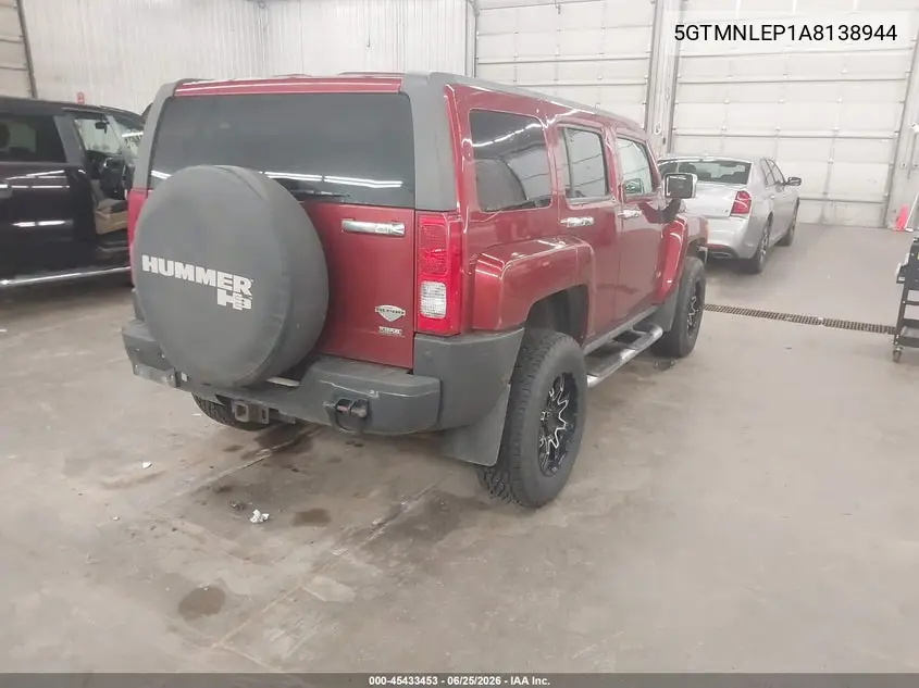2010 Hummer H3 Suv Alpha VIN: 5GTMNLEP1A8138944 Lot: 45433453