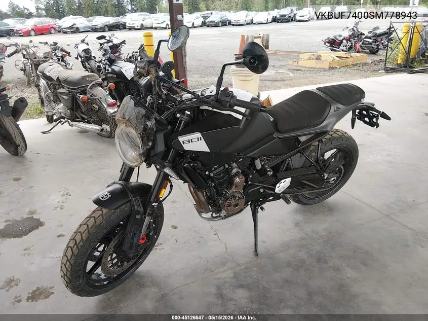 2025 Husqvarna Svartpilen/Vitpilen 801 VIN: VBKUF7400SM778943 Lot: 45126647