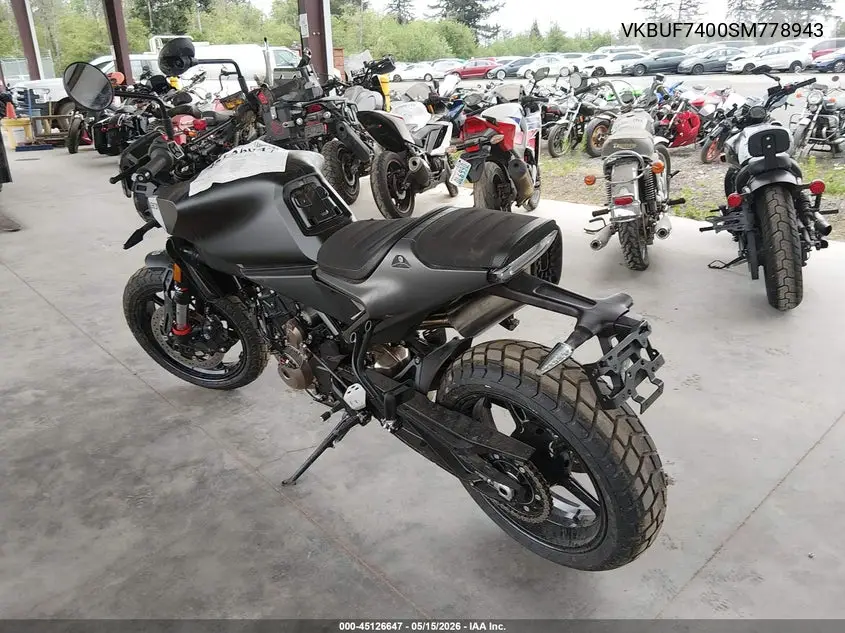 2025 Husqvarna Svartpilen/Vitpilen 801 VIN: VBKUF7400SM778943 Lot: 45126647