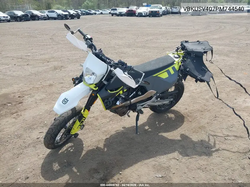 2023 Husqvarna Supermoto 701 VIN: VBKUSV407PM744540 Lot: 44889762