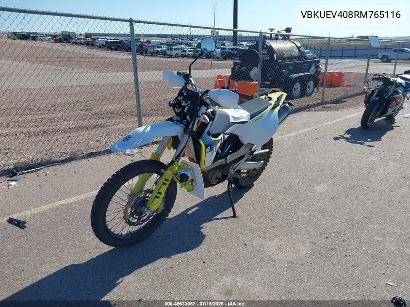 2024 Husqvarna 701 Enduro VIN: VBKUEV408RM765116 Lot: 45633057