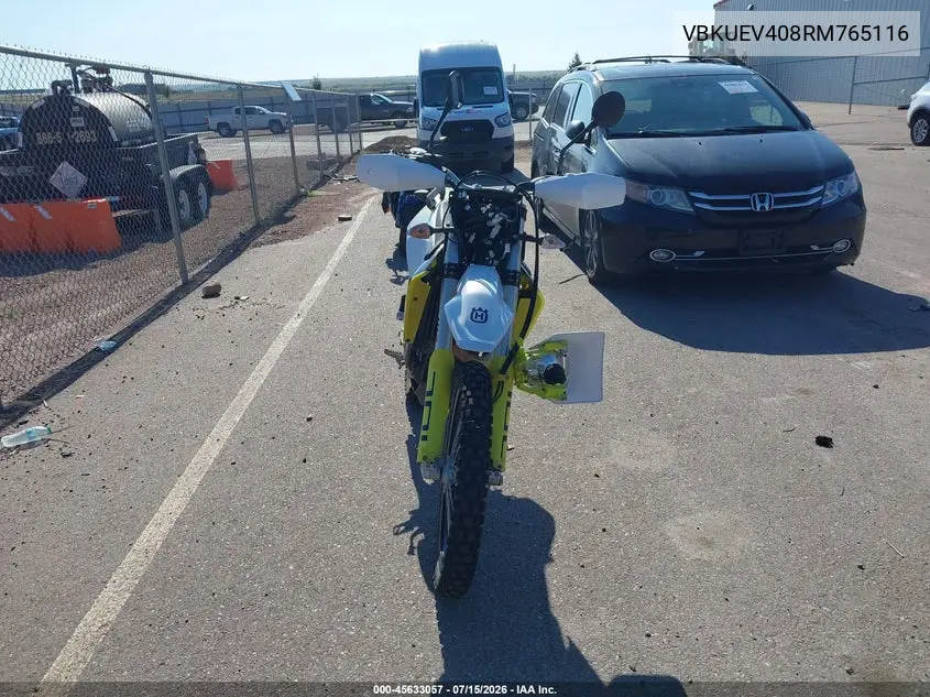 2024 Husqvarna 701 Enduro VIN: VBKUEV408RM765116 Lot: 45633057