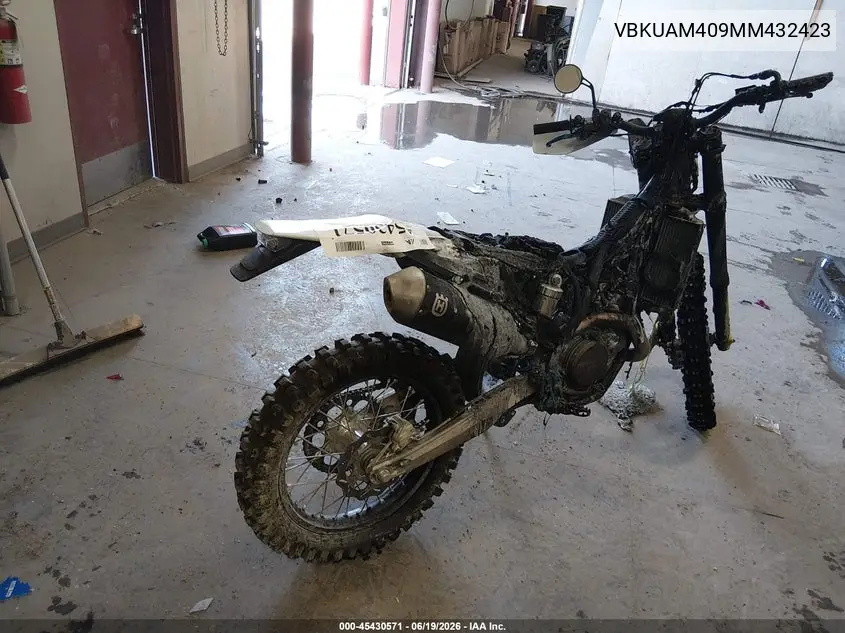 2021 Husqvarna Fe501 VIN: VBKUAM409MM432423 Lot: 45430571