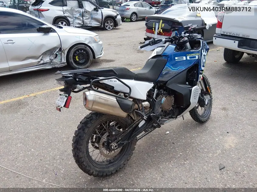 2024 Husqvarna Norden 901 VIN: VBKUN6403RM883712 Lot: 44955390