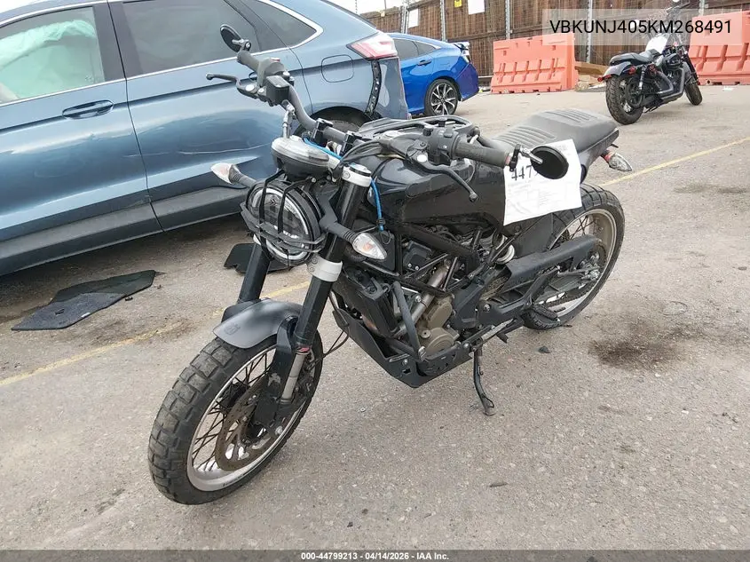2019 Husqvarna Svartpilen 401 VIN: VBKUNJ405KM268491 Lot: 44799213