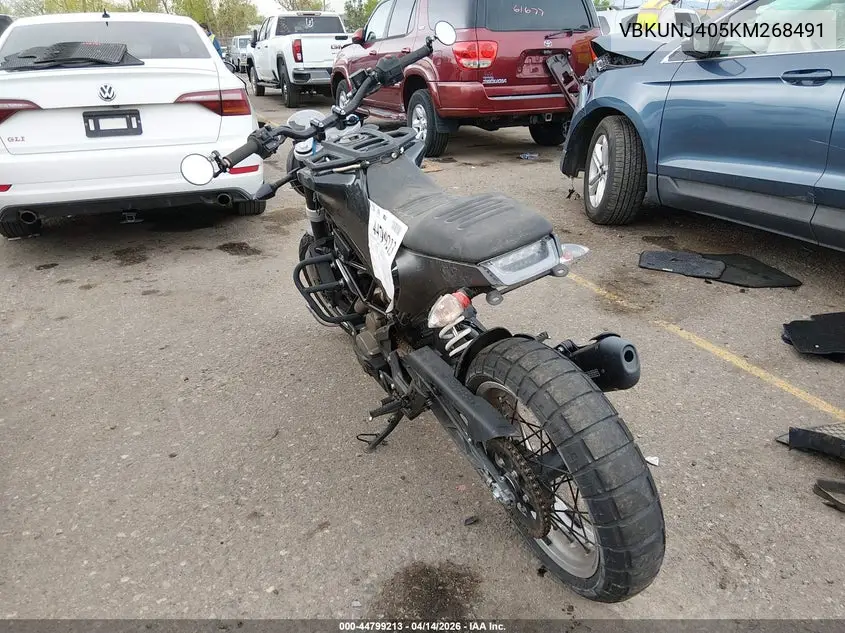2019 Husqvarna Svartpilen 401 VIN: VBKUNJ405KM268491 Lot: 44799213