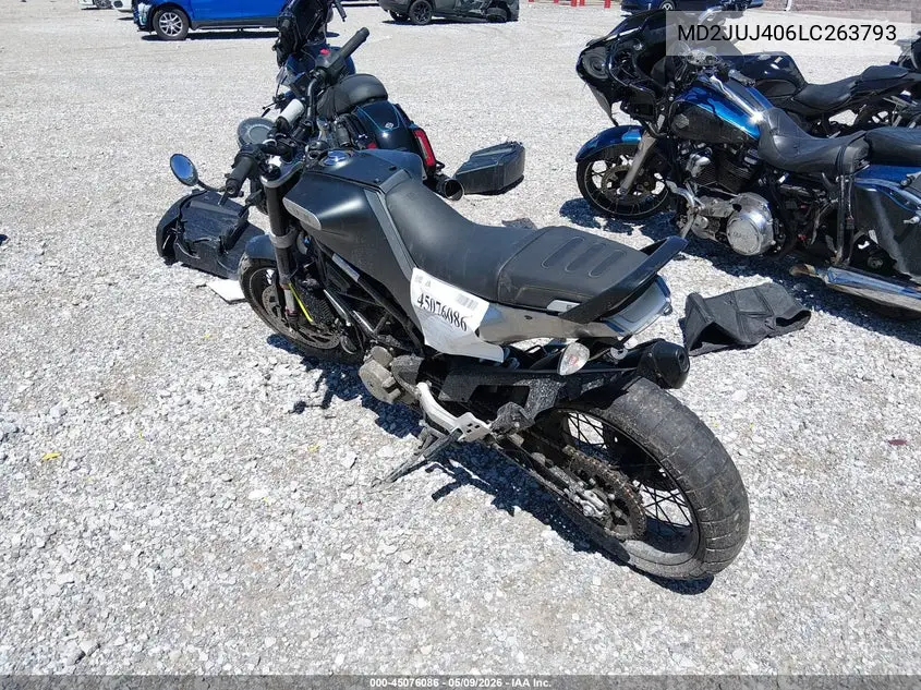 2020 Husqvarna Vitpilen 401/Svartpilen 401 VIN: MD2JUJ406LC263793 Lot: 45076086