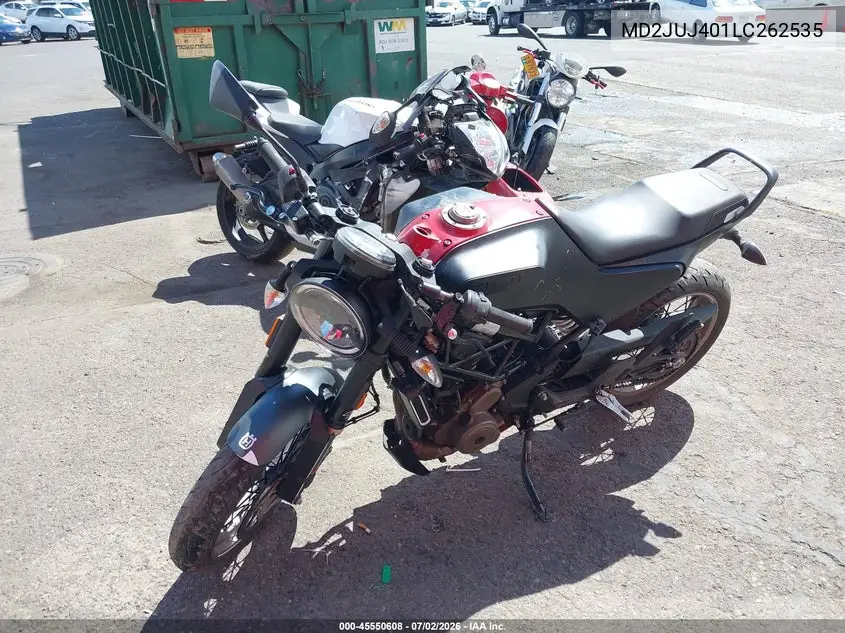 2020 Husqvarna Vitpilen 401/Svartpilen 401 VIN: MD2JUJ401LC262535 Lot: 45550608