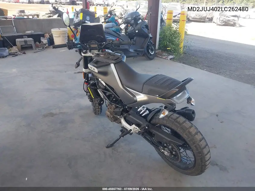 2020 Husqvarna Vitpilen 401/Svartpilen 401 VIN: MD2JUJ402LC262480 Lot: 45557763