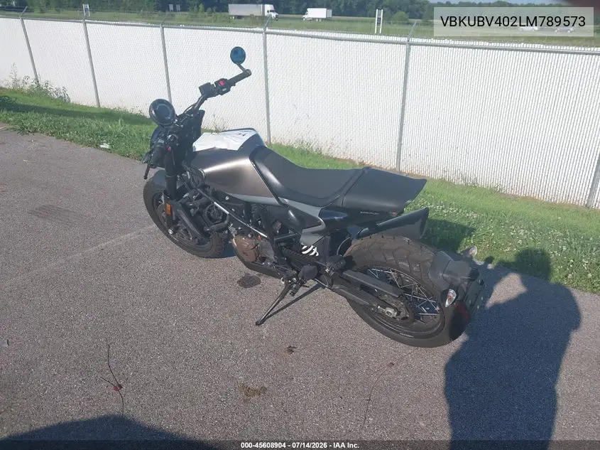 2020 Husqvarna Svartpilen 701 VIN: VBKUBV402LM789573 Lot: 45608904
