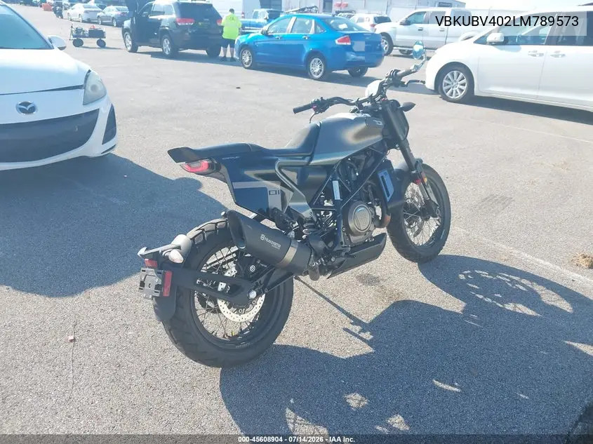 2020 Husqvarna Svartpilen 701 VIN: VBKUBV402LM789573 Lot: 45608904