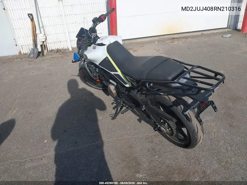 2024 Husqvarna Vitpilen 401/Svartpilen 401 VIN: MD2JUJ408RN210316 Lot: 45298186