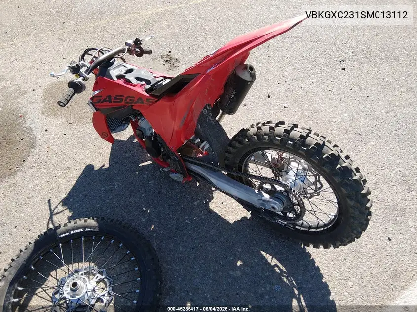 2025 Husqvarna Tc85 VIN: VBKGXC231SM013112 Lot: 45286417