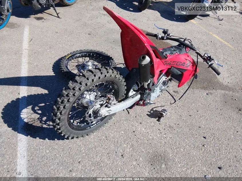 2025 Husqvarna Tc85 VIN: VBKGXC231SM013112 Lot: 45286417