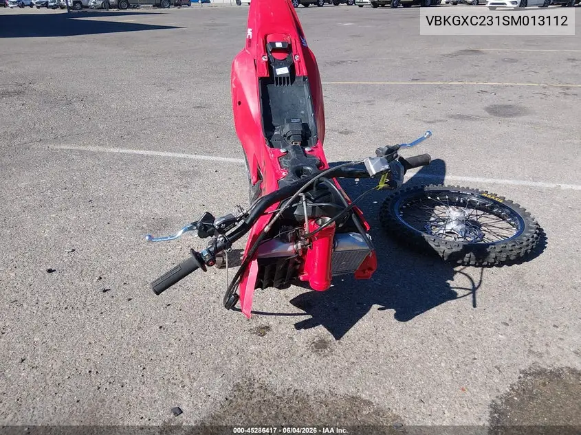 2025 Husqvarna Tc85 VIN: VBKGXC231SM013112 Lot: 45286417