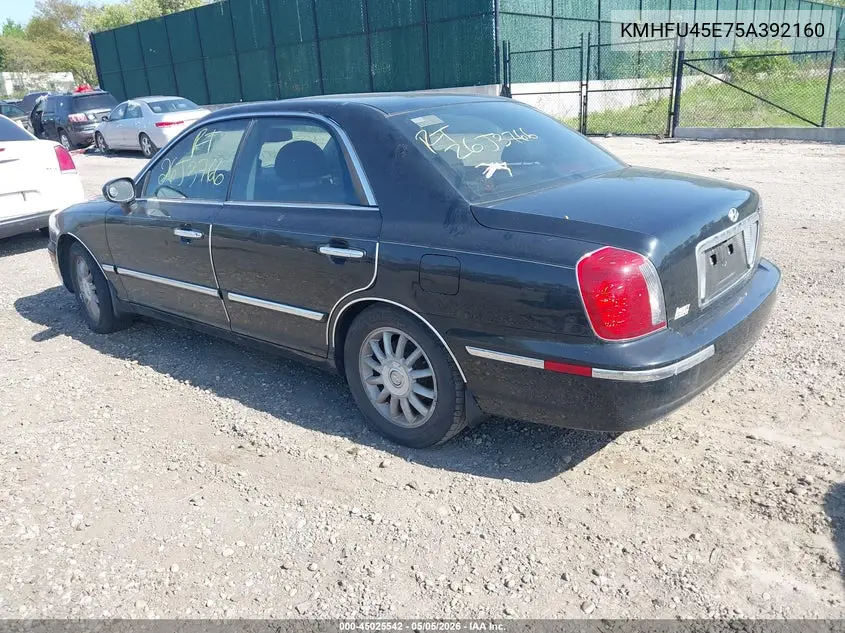 2005 Hyundai Xg350 L VIN: KMHFU45E75A392160 Lot: 45025542