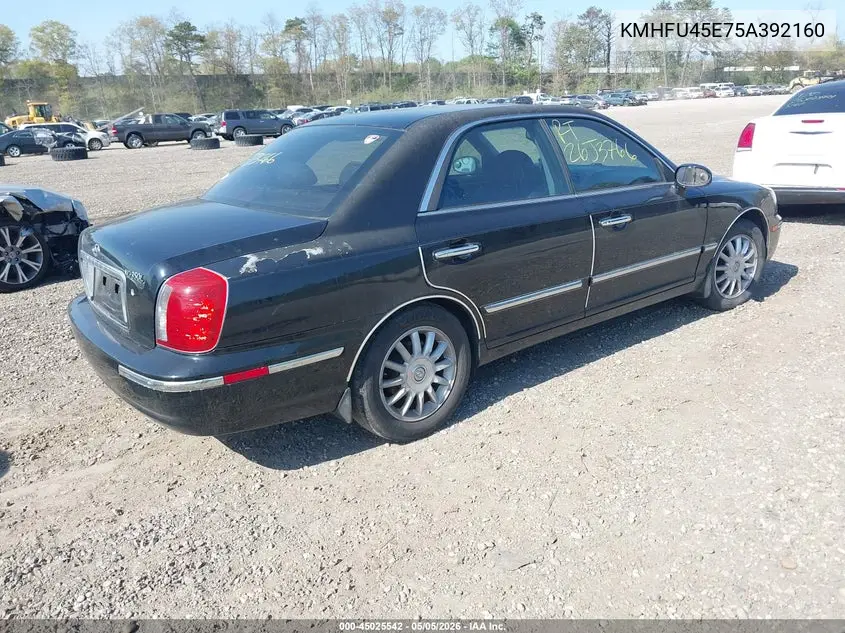 2005 Hyundai Xg350 L VIN: KMHFU45E75A392160 Lot: 45025542