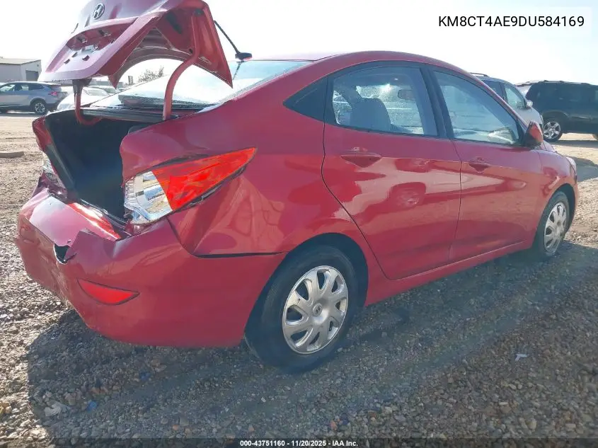 KMHCT4AE9DU584169 2013 Hyundai Accent Gls/Gs