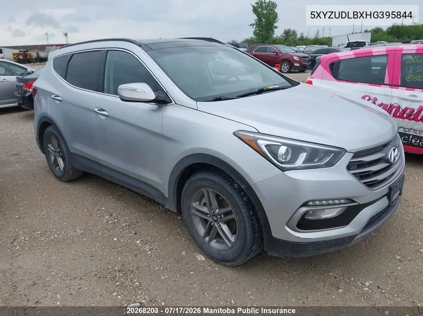2017 Hyundai Santa Fe Sport VIN: 5XYZUDLBXHG395844 Lot: 20268203