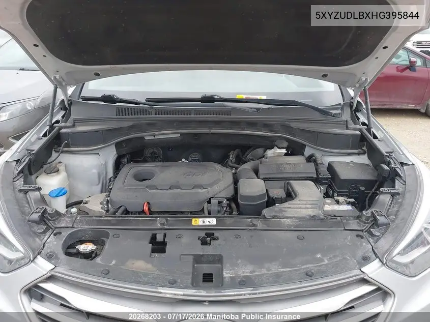 2017 Hyundai Santa Fe Sport VIN: 5XYZUDLBXHG395844 Lot: 20268203