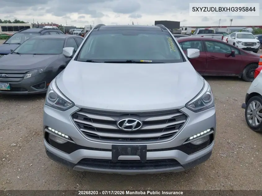 2017 Hyundai Santa Fe Sport VIN: 5XYZUDLBXHG395844 Lot: 20268203