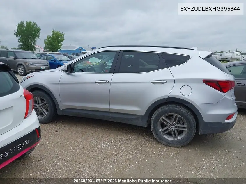 2017 Hyundai Santa Fe Sport VIN: 5XYZUDLBXHG395844 Lot: 20268203