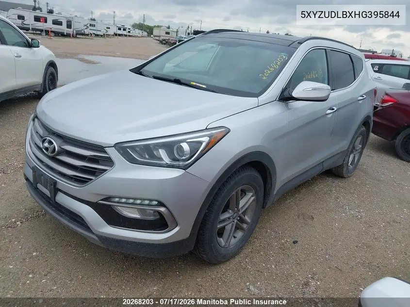 2017 Hyundai Santa Fe Sport VIN: 5XYZUDLBXHG395844 Lot: 20268203