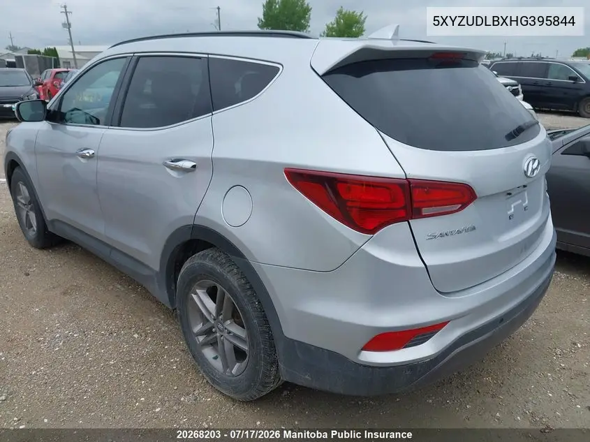 2017 Hyundai Santa Fe Sport VIN: 5XYZUDLBXHG395844 Lot: 20268203