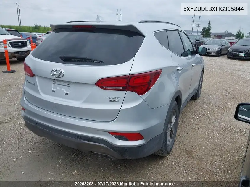 2017 Hyundai Santa Fe Sport VIN: 5XYZUDLBXHG395844 Lot: 20268203