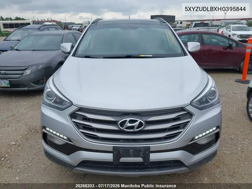 2017 Hyundai Santa Fe Sport VIN: 5XYZUDLBXHG395844 Lot: 20268203