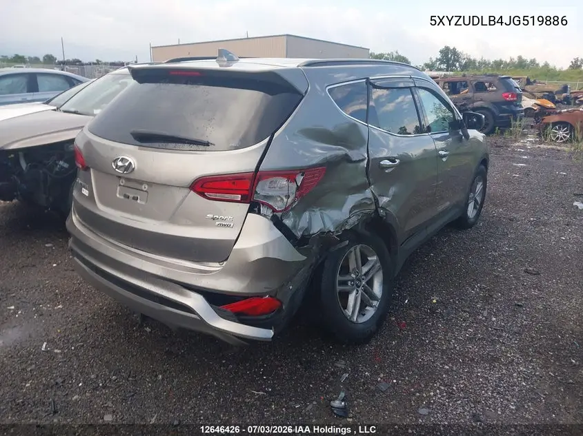 2018 Hyundai Santa Fe Sport 2.4 Premium VIN: 5XYZUDLB4JG519886 Lot: 12646426