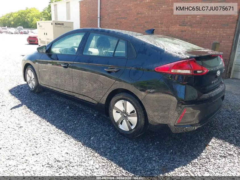 2018 Hyundai Ioniq Hybrid Blue VIN: KMHC65LC7JU075671 Lot: 45311188
