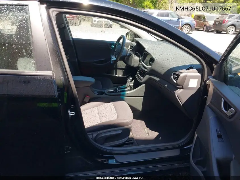 2018 Hyundai Ioniq Hybrid Blue VIN: KMHC65LC7JU075671 Lot: 45311188
