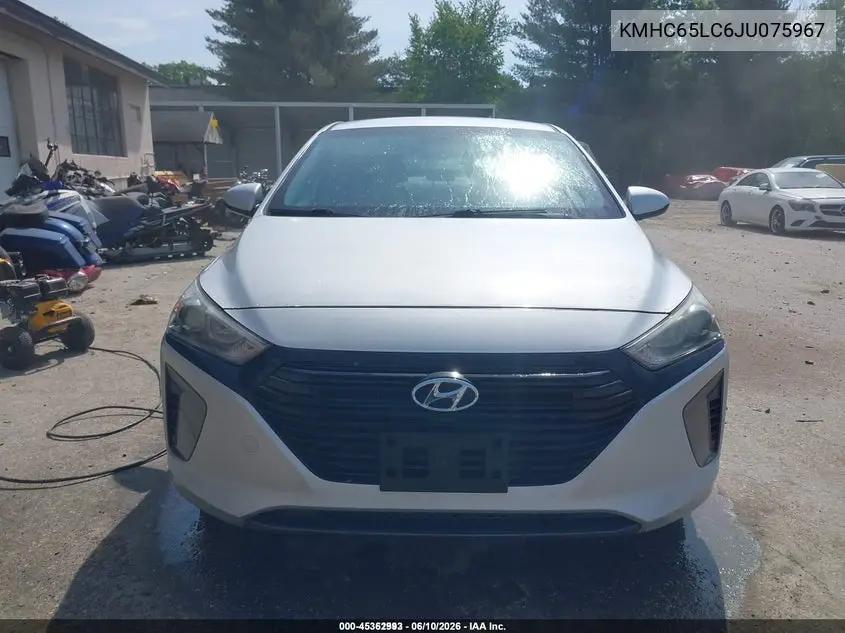 2018 Hyundai Ioniq Hybrid Blue VIN: KMHC65LC6JU075967 Lot: 45362993