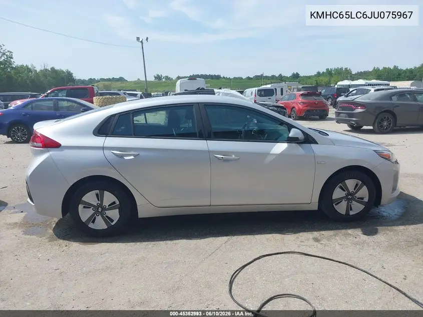 2018 Hyundai Ioniq Hybrid Blue VIN: KMHC65LC6JU075967 Lot: 45362993