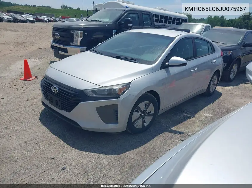 2018 Hyundai Ioniq Hybrid Blue VIN: KMHC65LC6JU075967 Lot: 45362993