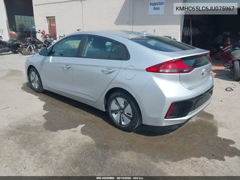 2018 Hyundai Ioniq Hybrid Blue VIN: KMHC65LC6JU075967 Lot: 45362993
