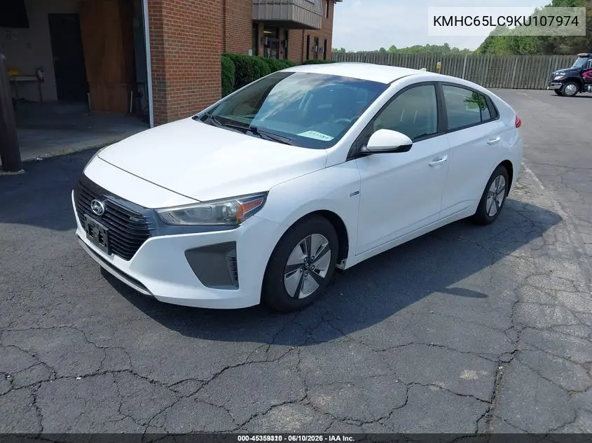 2019 Hyundai Ioniq Hybrid Blue VIN: KMHC65LC9KU107974 Lot: 45359310